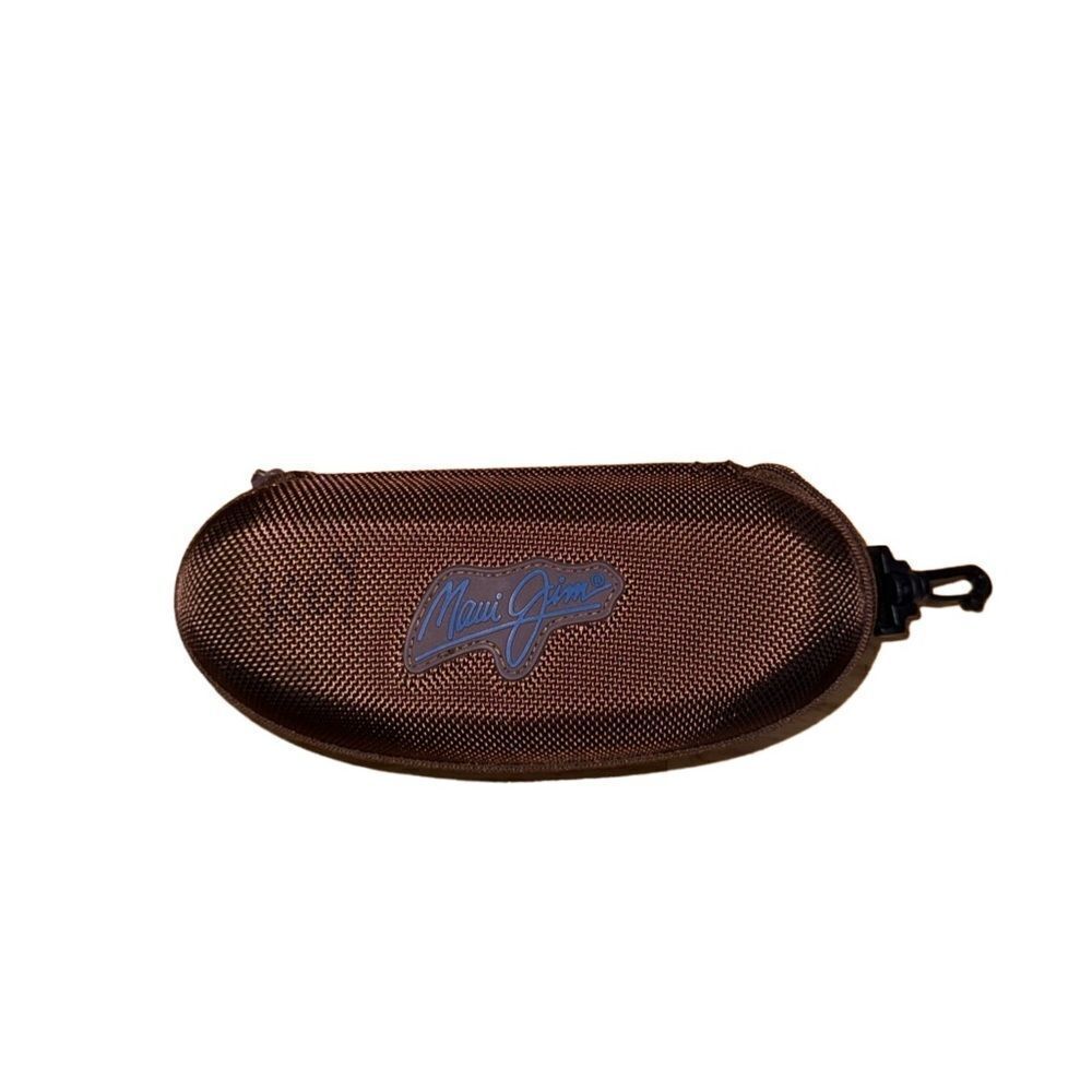 Maui Jim Brown Sunglasses Hard Case w/ Clasp Clip - Picture 5 of 6
